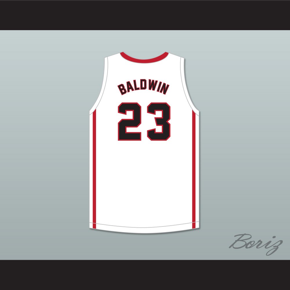 Patrick Baldwin Jr 23 Sussex Hamilton High School Chargers White Basketball Jersey 2 BORIZ